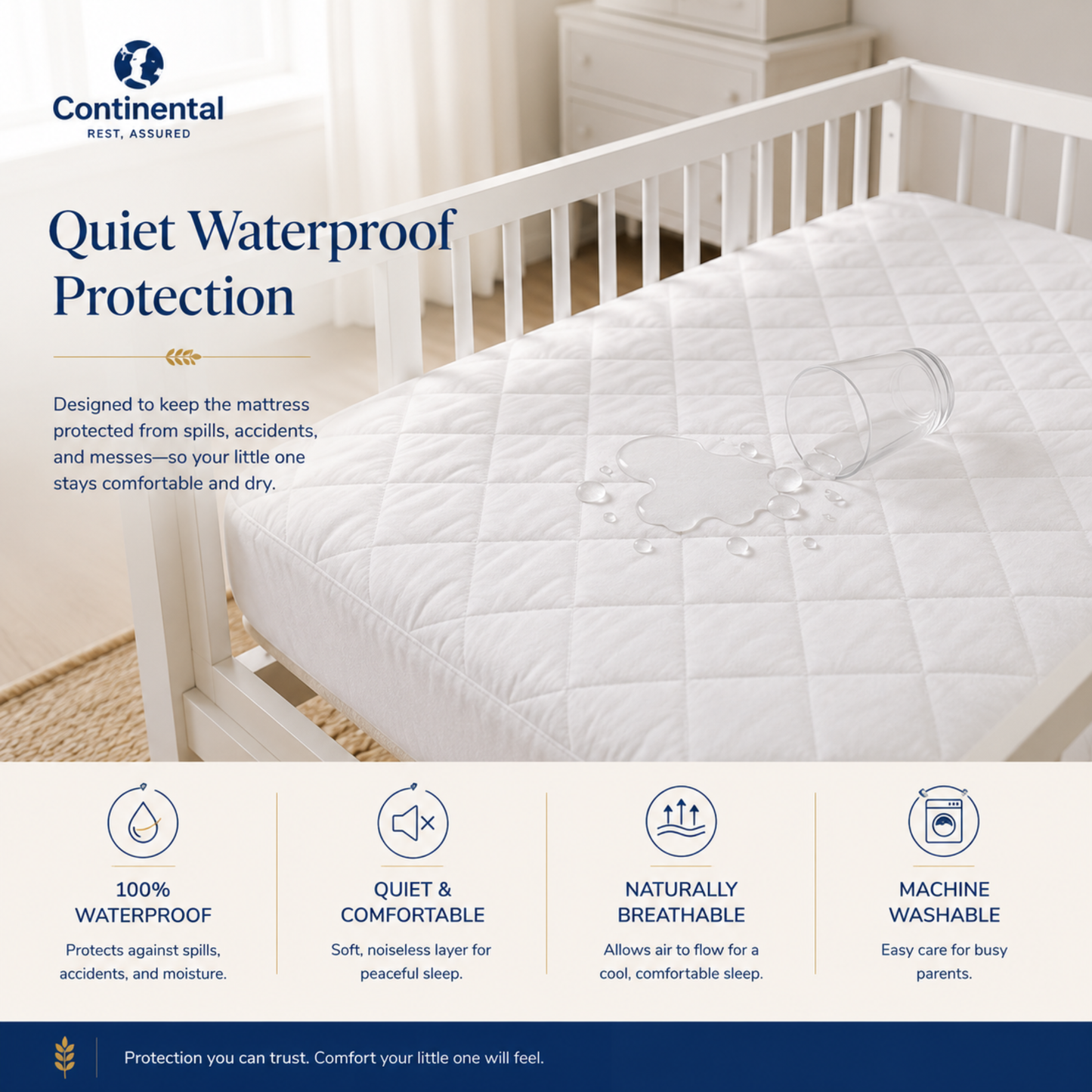 Toddler Cotton Mattress Pad
