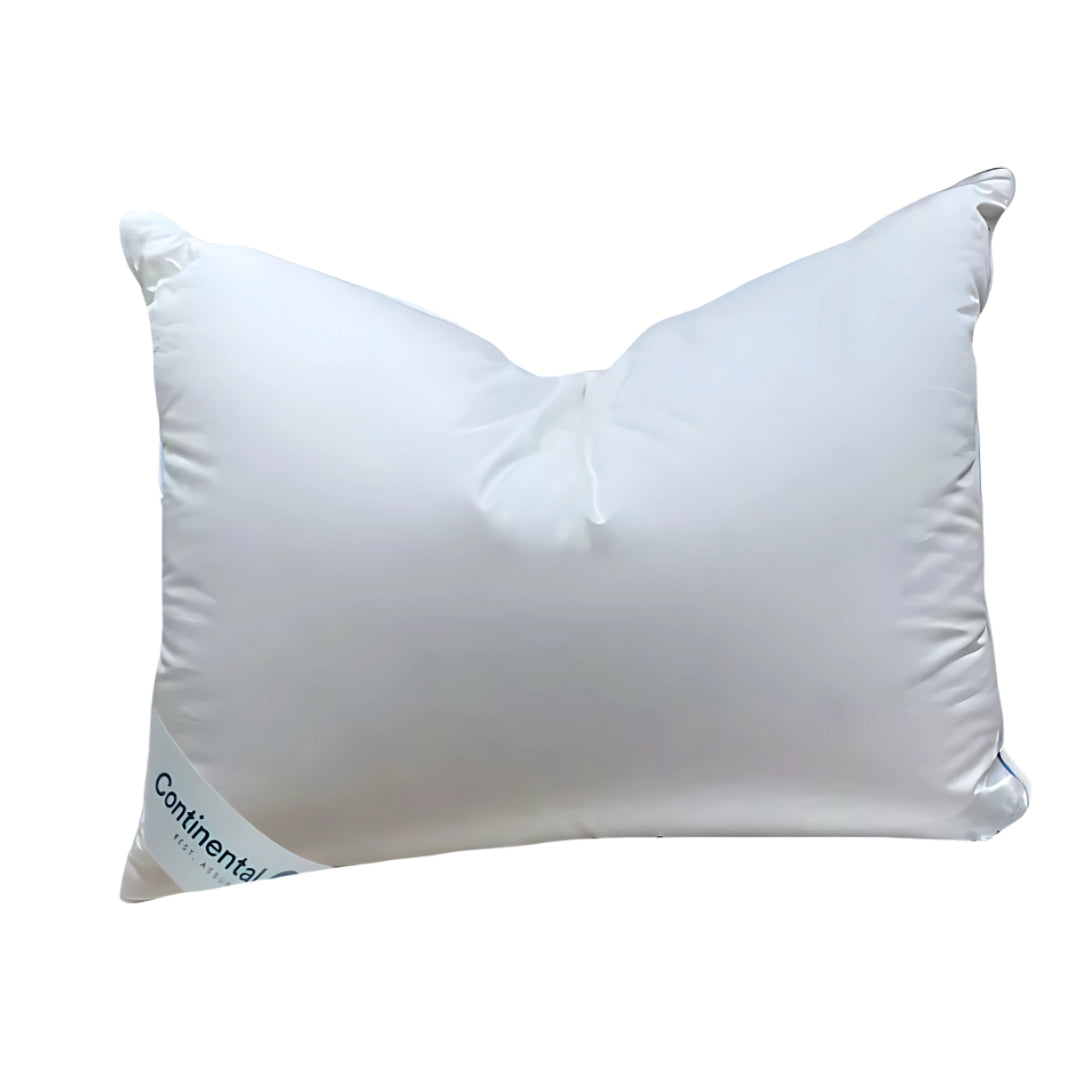 50% White Goose Down and 50% White Goose Feather Pillow - Medium Firmness